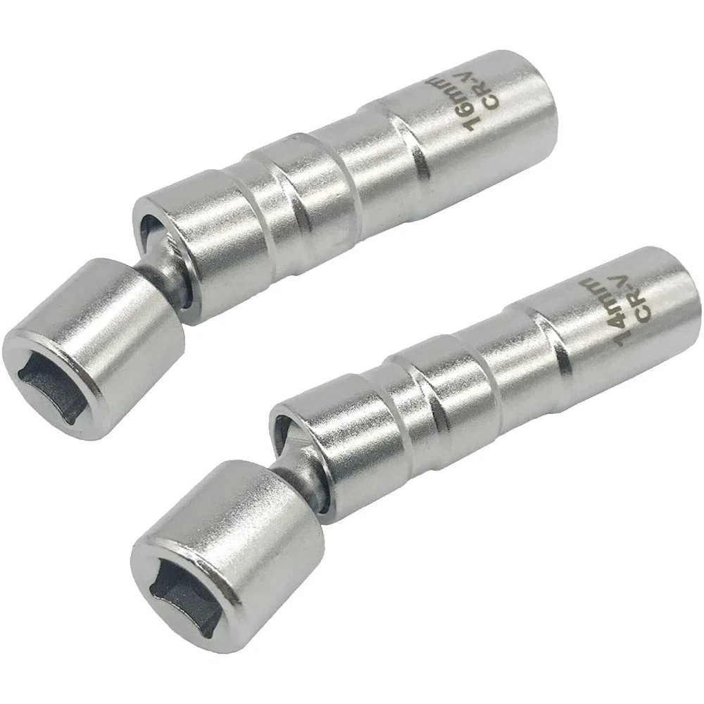 Sada 2 flexibilných magnetických nástrčných kľúčov na sviečky 14 mm a 16 mm TSX TOOL
