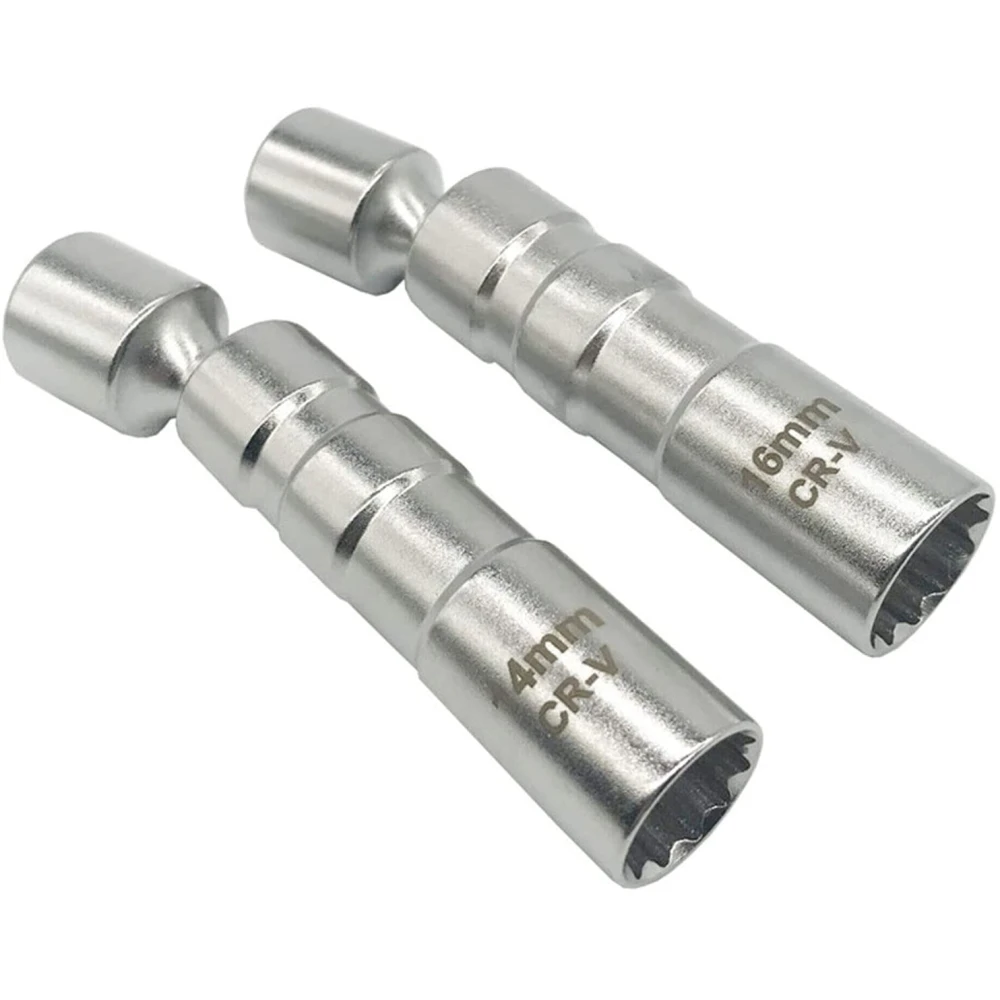 Sada 2 flexibilných magnetických nástrčných kľúčov na sviečky 14 mm a 16 mm TSX TOOL