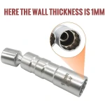 Sada 2 flexibilných magnetických nástrčných kľúčov na sviečky 14 mm a 16 mm TSX TOOL