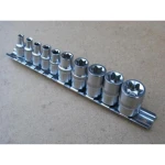 Sada Torx nástrčných kľúčov 1/4 - 10 ks TSX TOOL z chróm-vanádiovej ocele