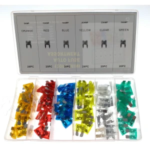 Sada poistiek do auta a motorky 120 ks 5A 10A 15A 20A 25A 30A TSX TOOL