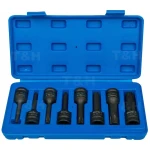 Sada Torx nástrčných bitov 1/2 T30-T80 - 8 ks TSX TOOL