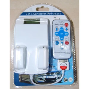 Autokit pre iPod a iPhone 3G – 7 v 1 s FM vysielačom a nabíjačkou