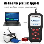 KONNWEI KW818 OBD2 skener: čítačka chýb OBDII pre autá od 1996