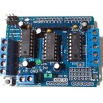 L293d Arduino Shield driver na ovládanie a rozšírenie DC a krokových motorov