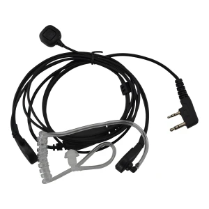 Hrdlový mikrofón pre walkie talkie Baofeng dvojpin s PTT