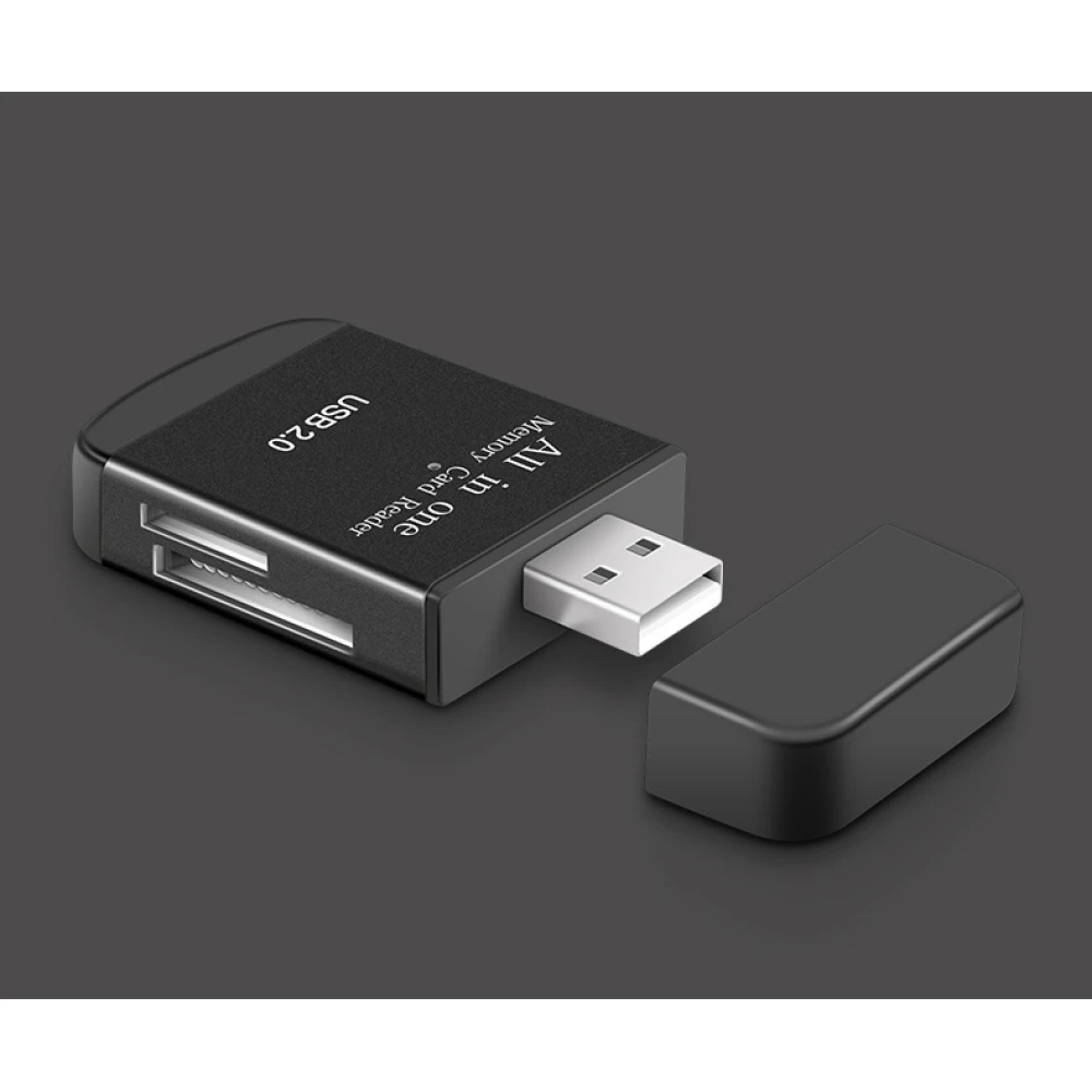 USB 2.0 čítačka pamäťových kariet all-in-one pre Micro SD, MMC, SDHC, TF a M2