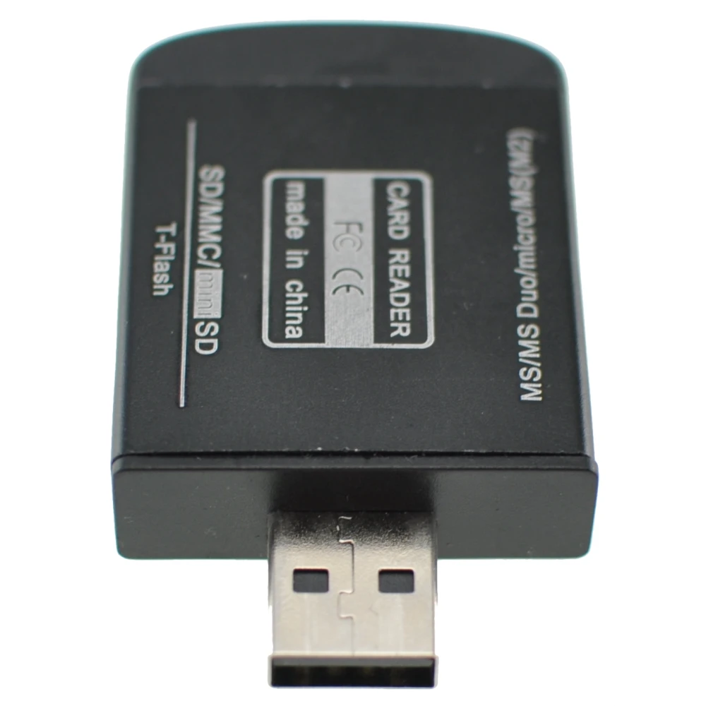USB 2.0 čítačka pamäťových kariet all-in-one pre Micro SD, MMC, SDHC, TF a M2