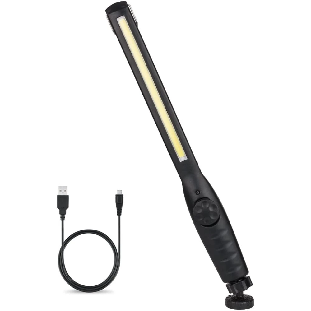 Nabíjateľná LED dielenská lampa so 4 režimami a magnetom pre dielňu a autá