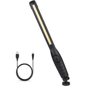 Nabíjateľná LED dielenská lampa so 4 režimami a magnetom pre dielňu a autá