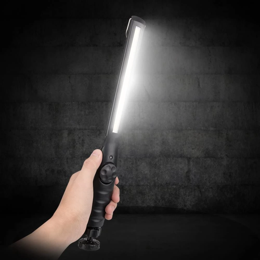 Nabíjateľná LED dielenská lampa so 4 režimami a magnetom pre dielňu a autá