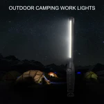 Nabíjateľná LED dielenská lampa so 4 režimami a magnetom pre dielňu a autá