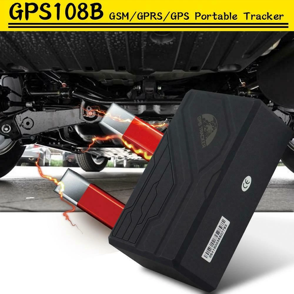 GPS lokátor s dlhou výdržou do auta TK108B so SOS alarmom a magnetickým uchytením