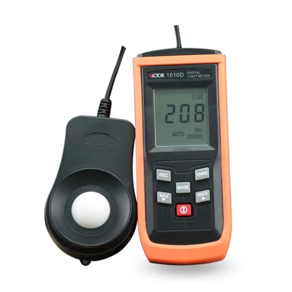 Profesionálny luxmeter Victor 1010D na presné meranie svetla