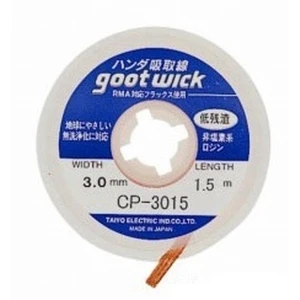 Odspájkovacia páska GOOT WICK CP-3015 pre profesionálne opravy elektroniky