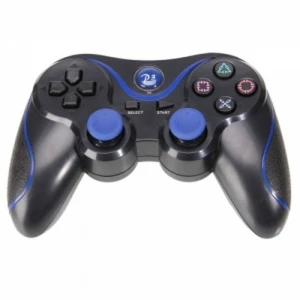 Kompatibilný ovládač DualShock 3 PS3 Bluetooth čierny modrý Sixaxis
