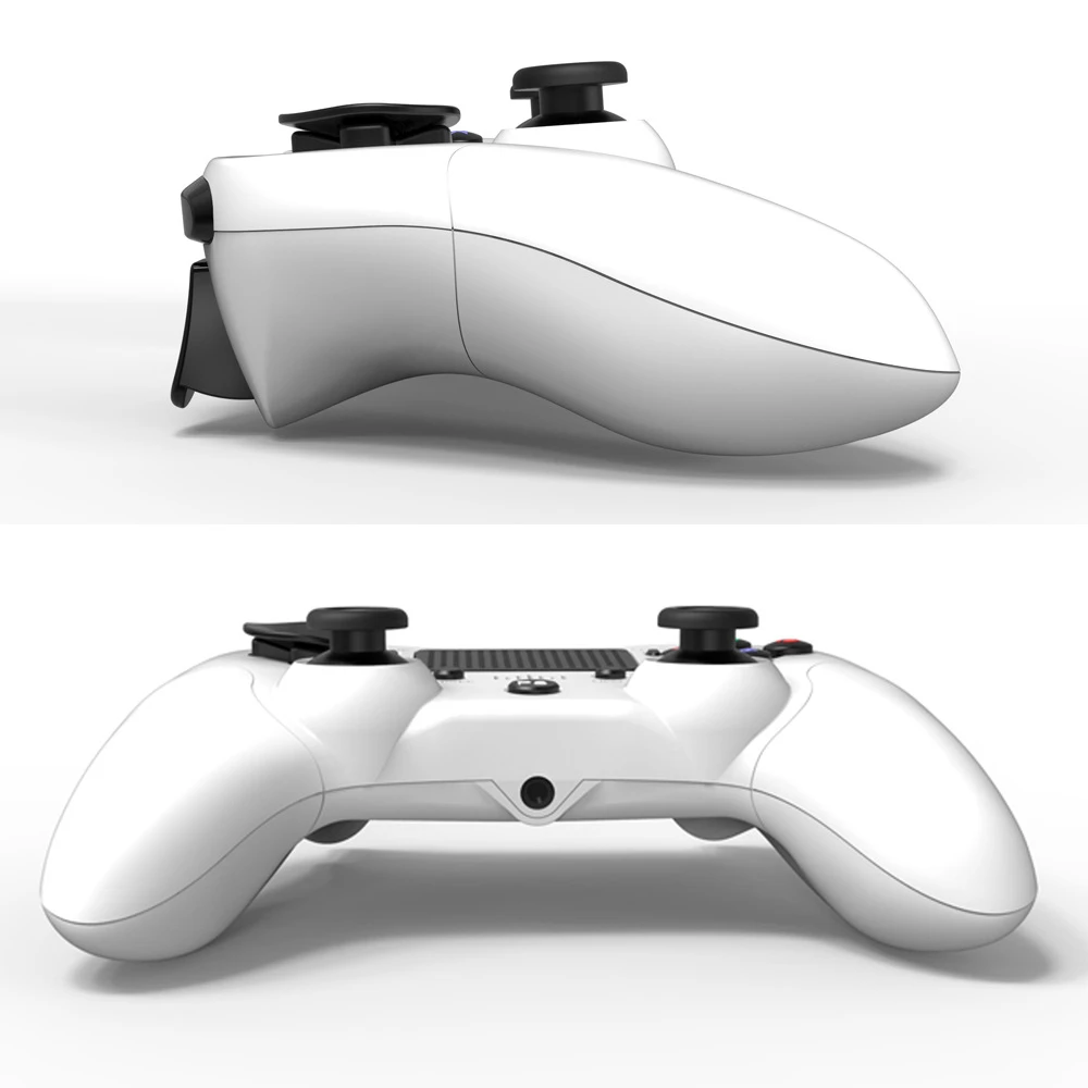 Kompatibilný PS4 ovládač biely bezdrôtový DoubleShock 4