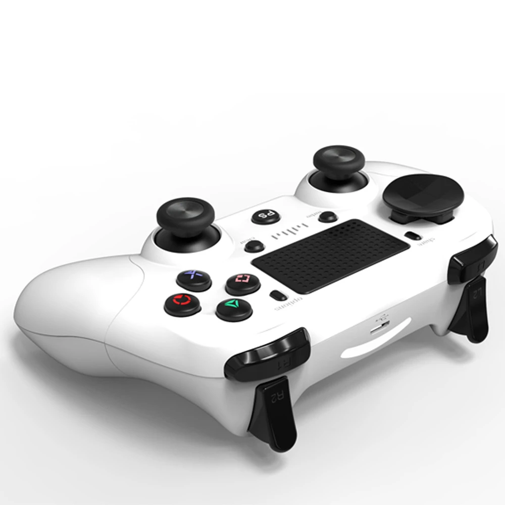 Kompatibilný PS4 ovládač biely bezdrôtový DoubleShock 4