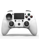 Kompatibilný PS4 ovládač biely bezdrôtový DoubleShock 4