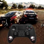 Kompatibilný PS4 ovládač biely bezdrôtový DoubleShock 4