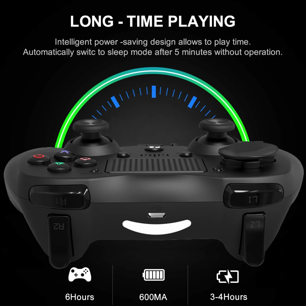 Kompatibilný PS4 ovládač biely bezdrôtový DoubleShock 4