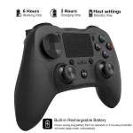 Kompatibilný PS4 ovládač biely bezdrôtový DoubleShock 4