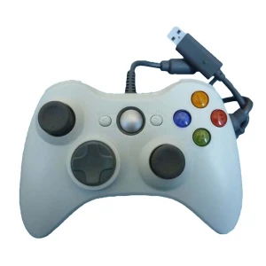Biely káblový ovládač Xbox 360 kompatibilný - ergonomický a presný