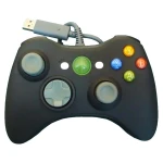 Čierny kompatibilný káblový ovládač Xbox 360 pre maximálne pohodlie a ovládanie