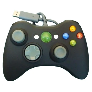 Čierny kompatibilný káblový ovládač Xbox 360 pre maximálne pohodlie a ovládanie