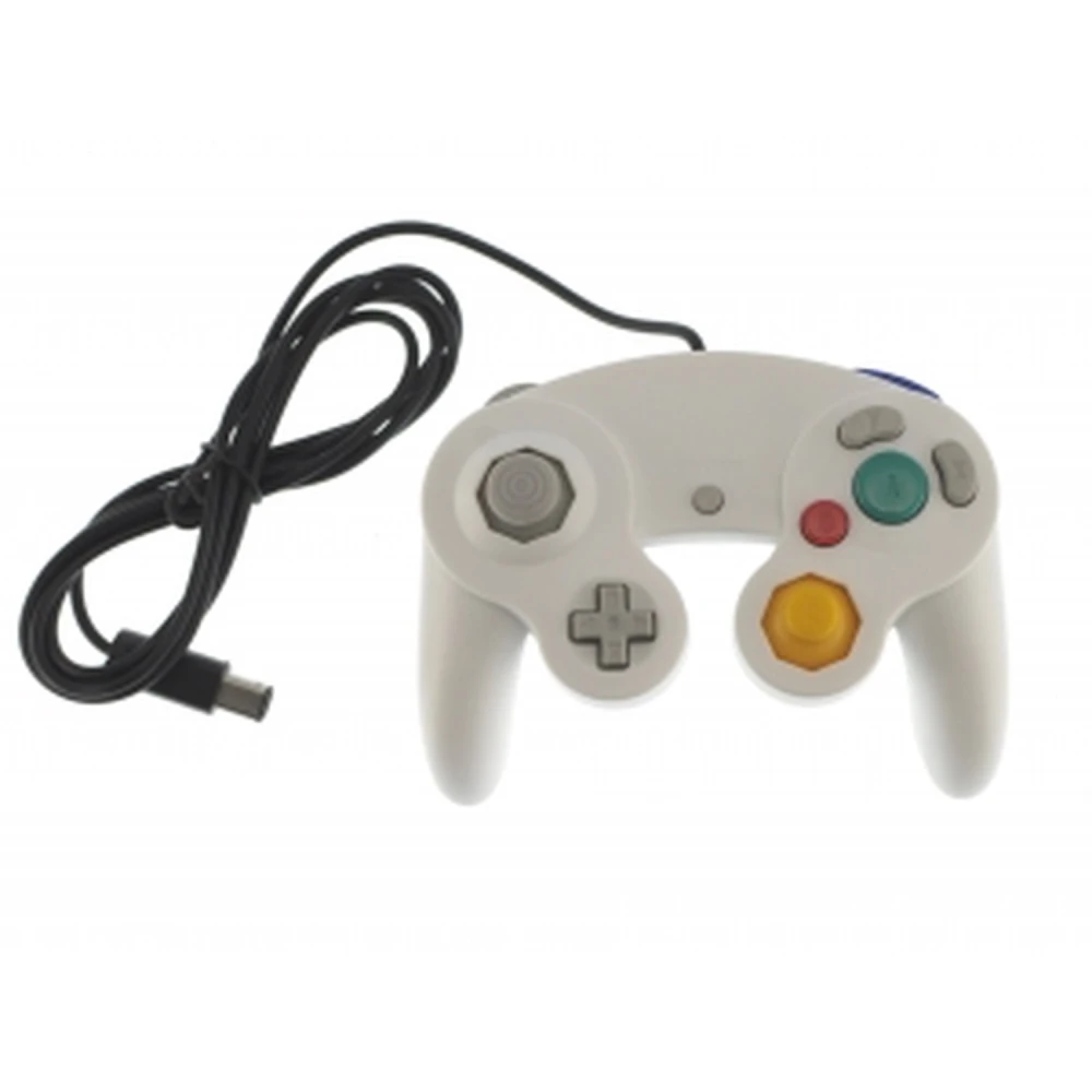Biely GameCube ovládač pre Wii s vibráciou - satkit