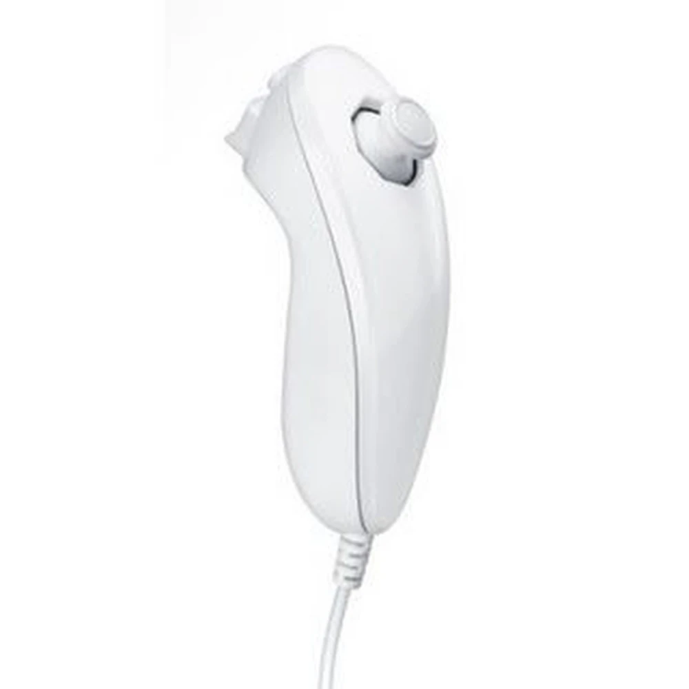 Biely kompatibilný Nunchuck ovládač Wii pre presné ovládanie