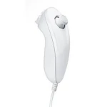 Biely kompatibilný Nunchuck ovládač Wii pre presné ovládanie