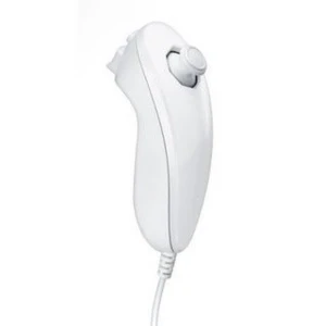 Biely kompatibilný Nunchuck ovládač Wii pre presné ovládanie