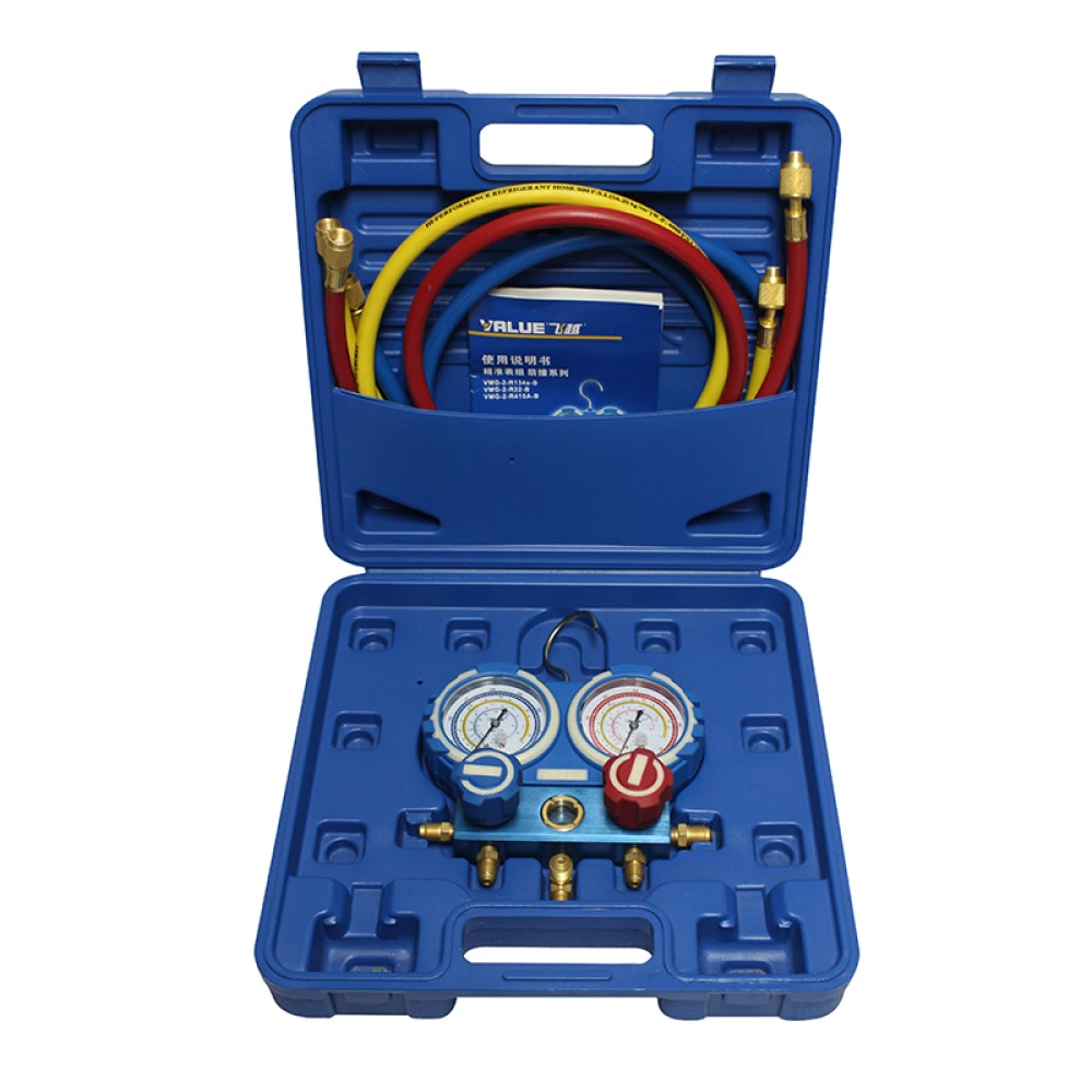Manometer na klimatizáciu R410A VMG-2-R410A s vysokou presnosťou a odolnosťou
