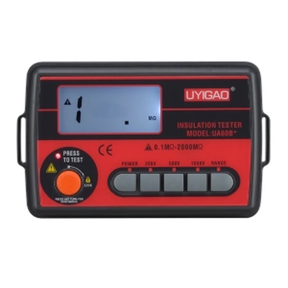 Izolačný merač Uyigao UA60B+ CAT III 1000 V pre odpory do 2000 MΩ