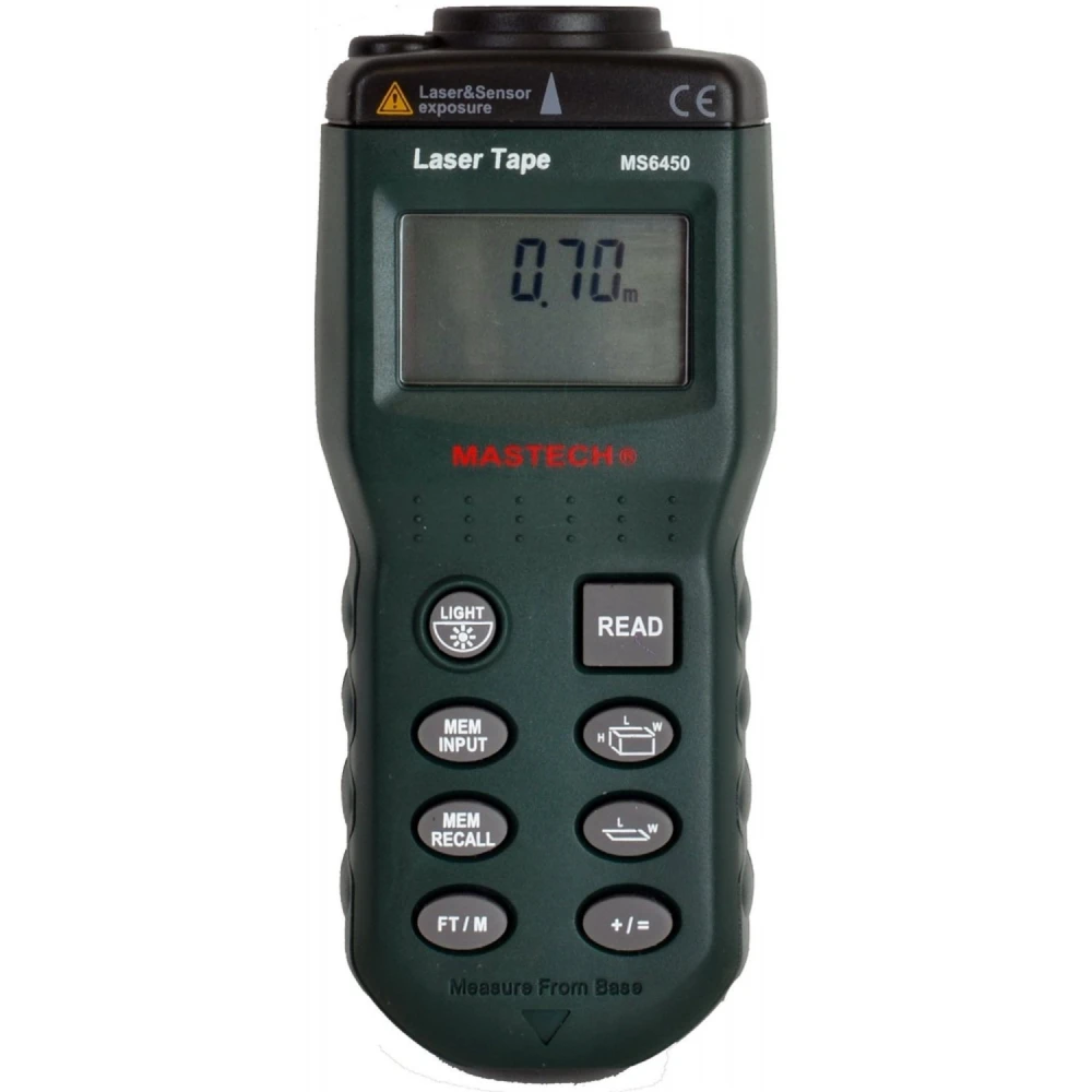 Ultrazvukový merač vzdialenosti Mastech MS6450 s laserom