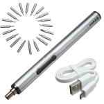 Mini elektrický skrutkovač bezdrôtový USB nabíjateľný 3 LED multifunkčný 22v1 set