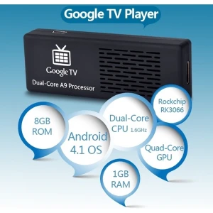 Mini PC MK808 Android Dual-Core 4.1.1 s 1GB RAM a 8GB ROM Wi-Fi HDMI
