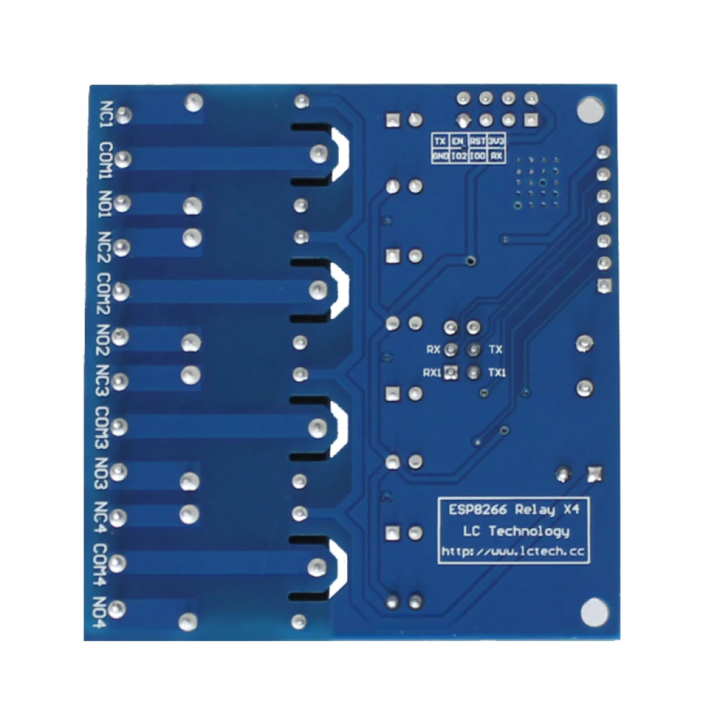 WiFi relé modul 4 kanály ESP8266 pre diaľkové ovládanie
