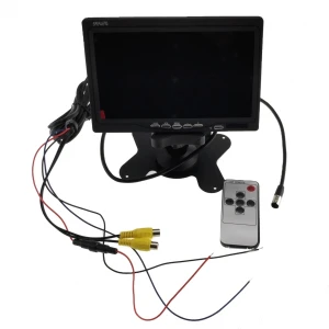 7-palcový monitor do auta s 2 video vstupmi a diaľkovým ovládaním