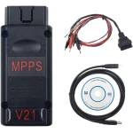 Mpps V21 ECU nástroj na úpravu čipov Main + Tricore + Multiboot s káblom