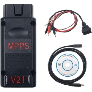 Mpps V21 ECU nástroj na úpravu čipov Main + Tricore + Multiboot s káblom