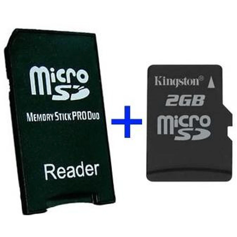 MS Pro Duo adaptér + MicroSD 2GB kompatibilný so Sony PSP