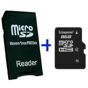 MS Pro Duo adaptér MicroSD 32GB PSP - adaptér a pamäťová karta
