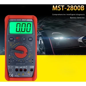 MST-2800B digitálny multimeter s veľkým LCD displejom pre autoelektriku