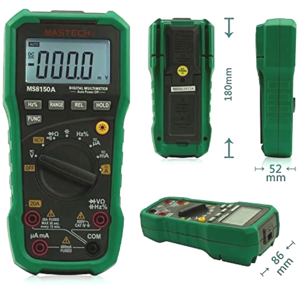Digitálny multimeter Mastech MS8150A s frekvenciou a kapacitometrom CAT3 CAT4