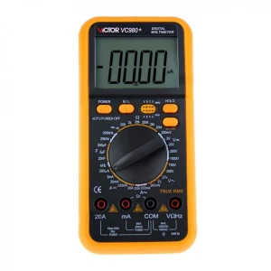 Digitálny multimeter True RMS Victor VC980+ s aerodynamickým dizajnom a vysokou presnosťou