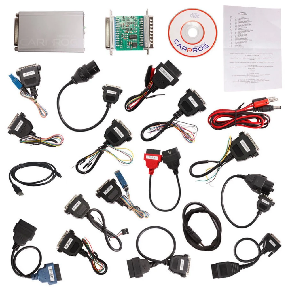 New Full Version Carprog V10.05 s 21 adaptérmi pre autá