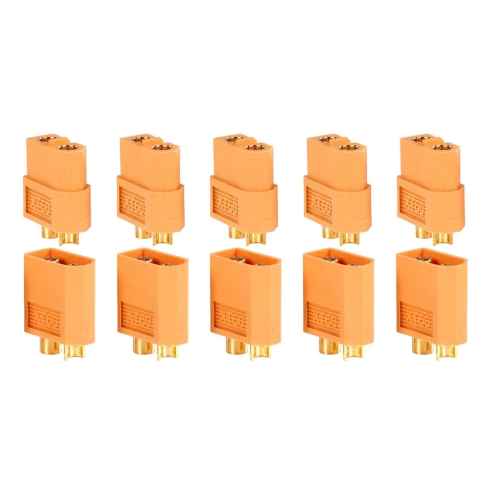 Pack 10 konektorov XT60 (5 samica + 5 samec) pre LiPo batérie Amass