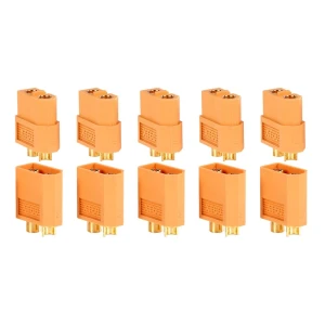Pack 10 konektorov XT60 (5 samica + 5 samec) pre LiPo batérie Amass